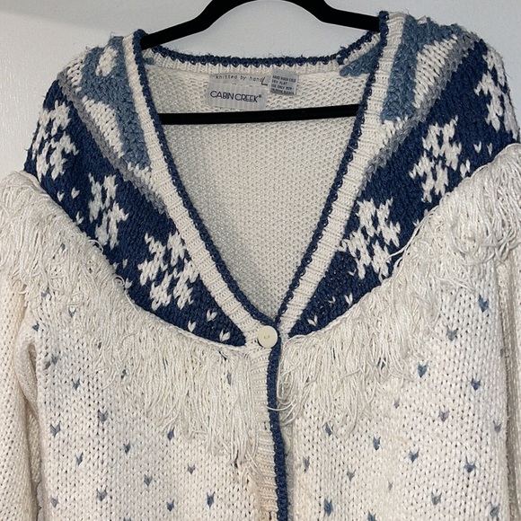Vintage Fringe Knit Cardgian - Picture 2 of 4